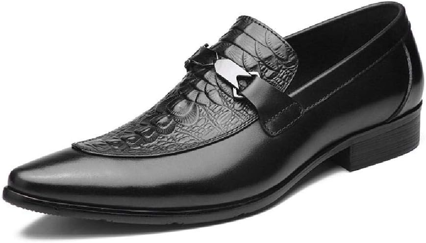 

Мужские деловые кожаные туфли, Англия, туфли с острым носком для офиса, прогулок и вечеринок, кожаные, черные - 40/UK 7/US 7.5 Jlfzc