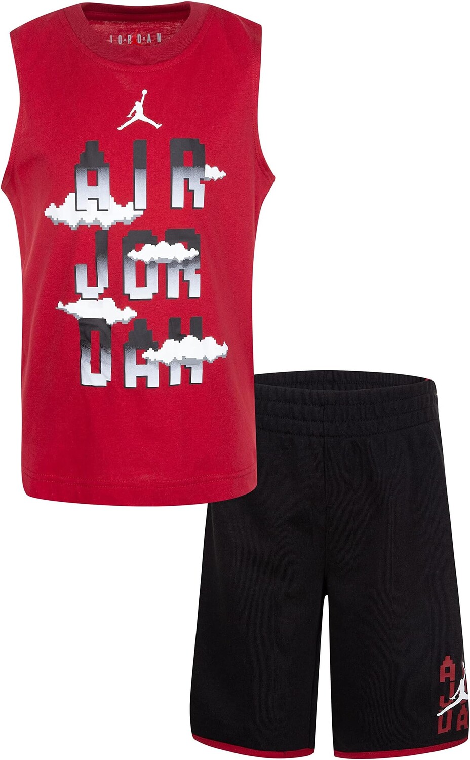 

Детский набор Jordan Pixel Flight Muscle Tank and Shorts, черный