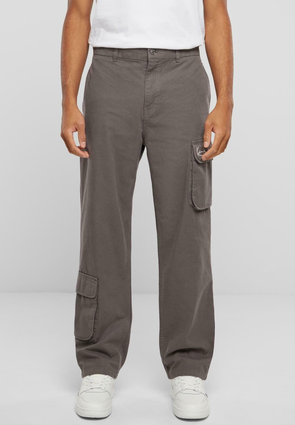 

Брюки карго SMALL SIGNATURE WASHED STOP Karl Kani, цвет anthracite