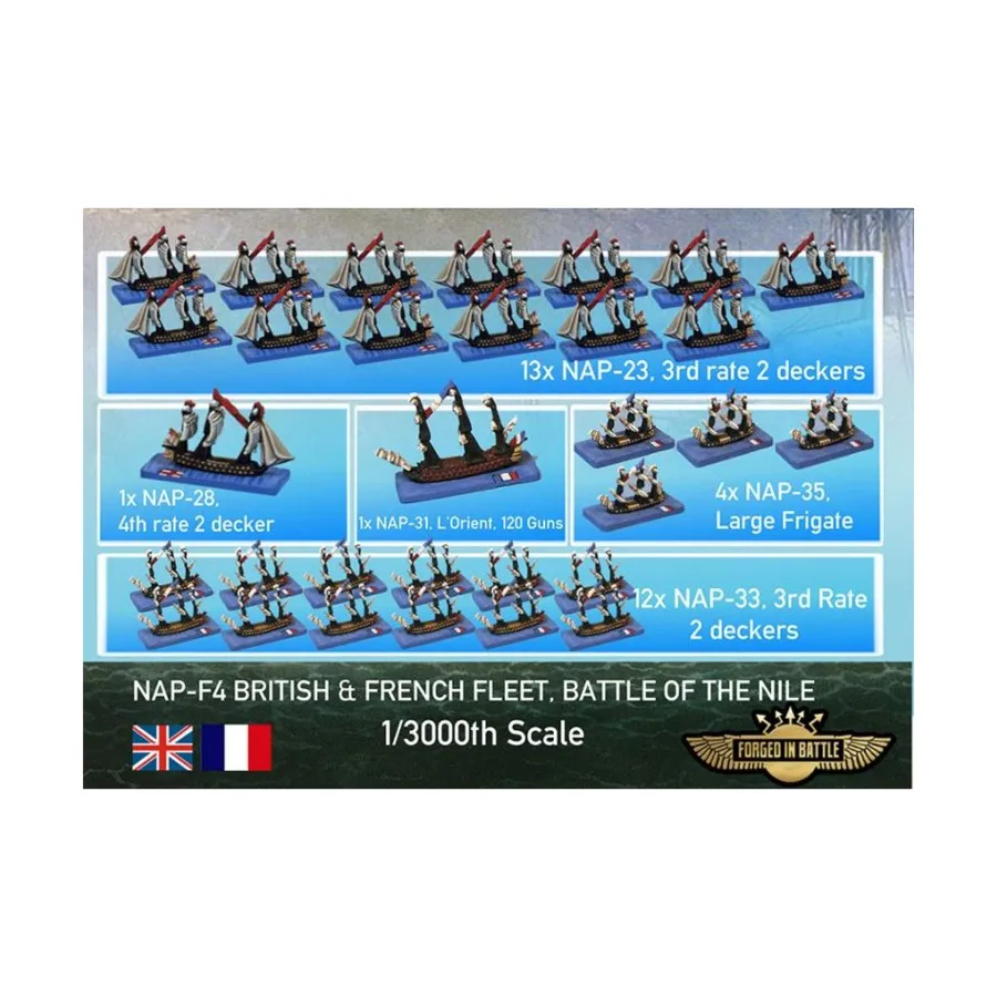 

Битва нильского флота, Age of Sail Miniatures (1:3000)