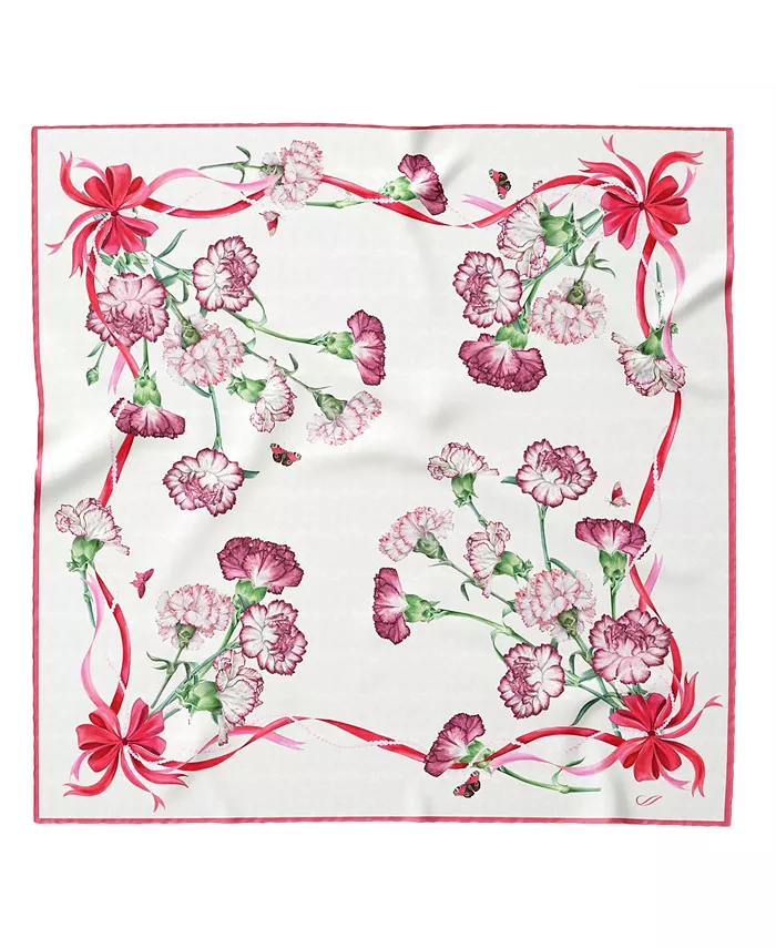 

"Fior di Mamma - Шелковый платок ручной работы для женщин" Elizabetta, красный