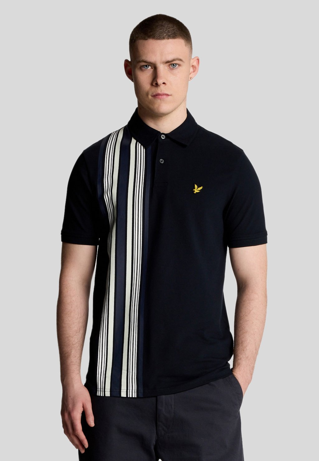 

Рубашка поло DECK STRIPE Lyle & Scott, темно-синий