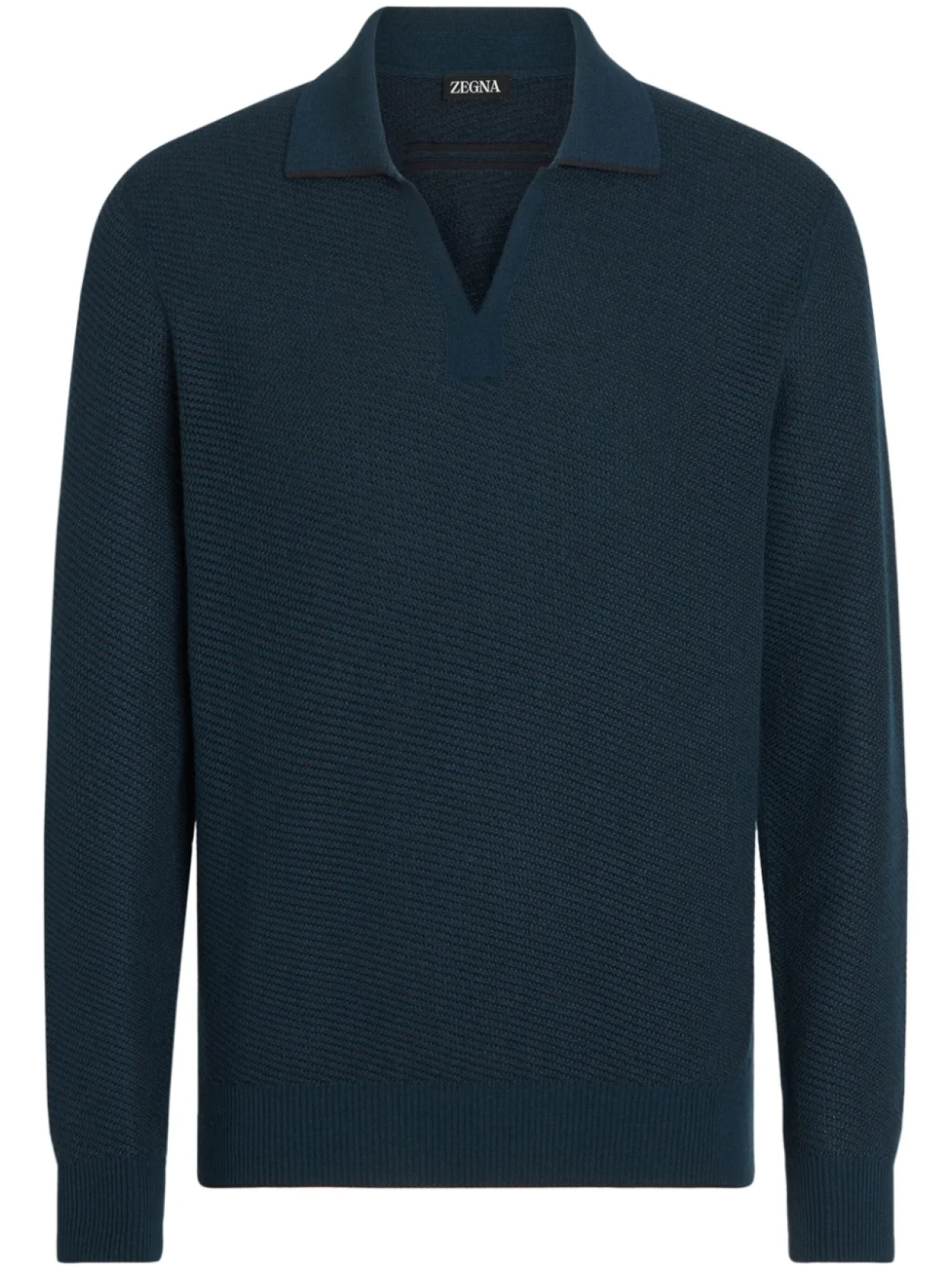 

Zegna трикотажная рубашка поло, синий
