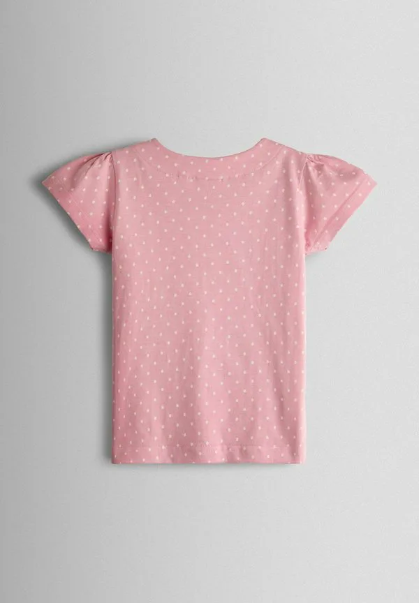 Футболка стандартного кроя с аппликацией в виде кролика и мышки. Jojo Maman Bébé, Light Pink — фото 2