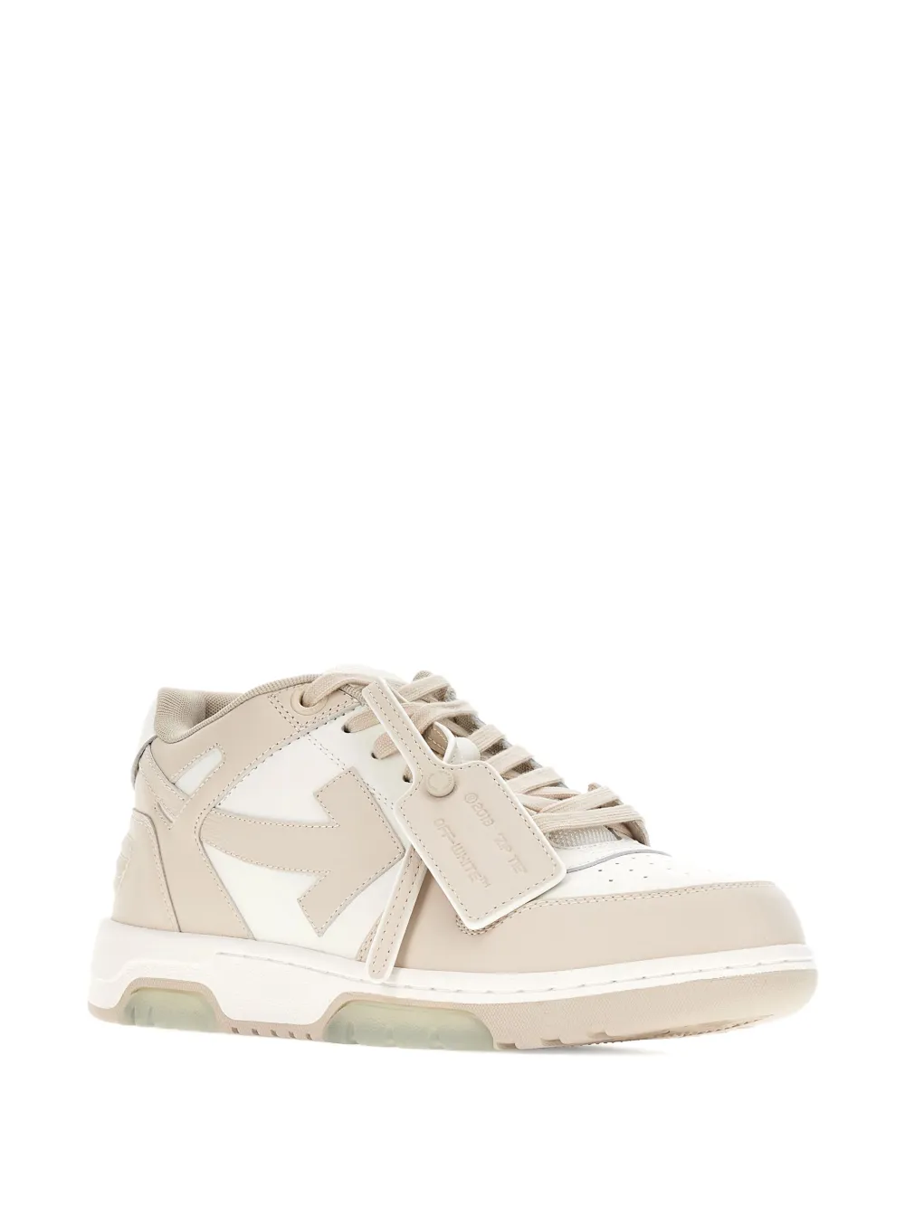 Кроссовки Out Of Office с кожаными вставками OFF-WHITE, нейтральный — фото 2