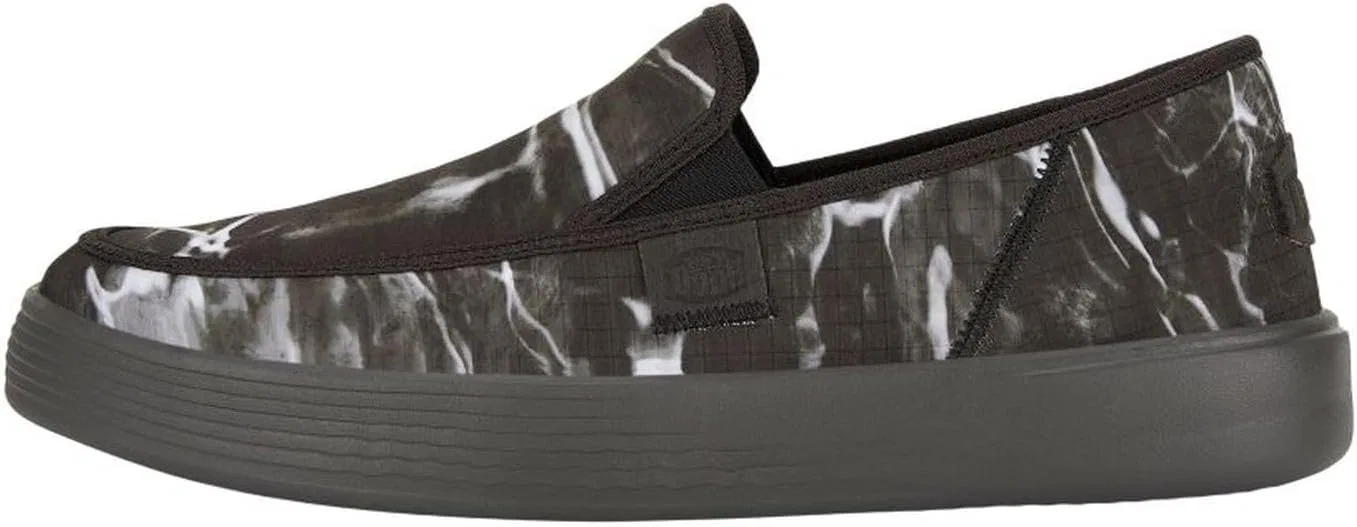 Кроссовки Hey Dude Sunapee Mossy Oak Elements Mens Slip On Comfortable Lightweight, Black