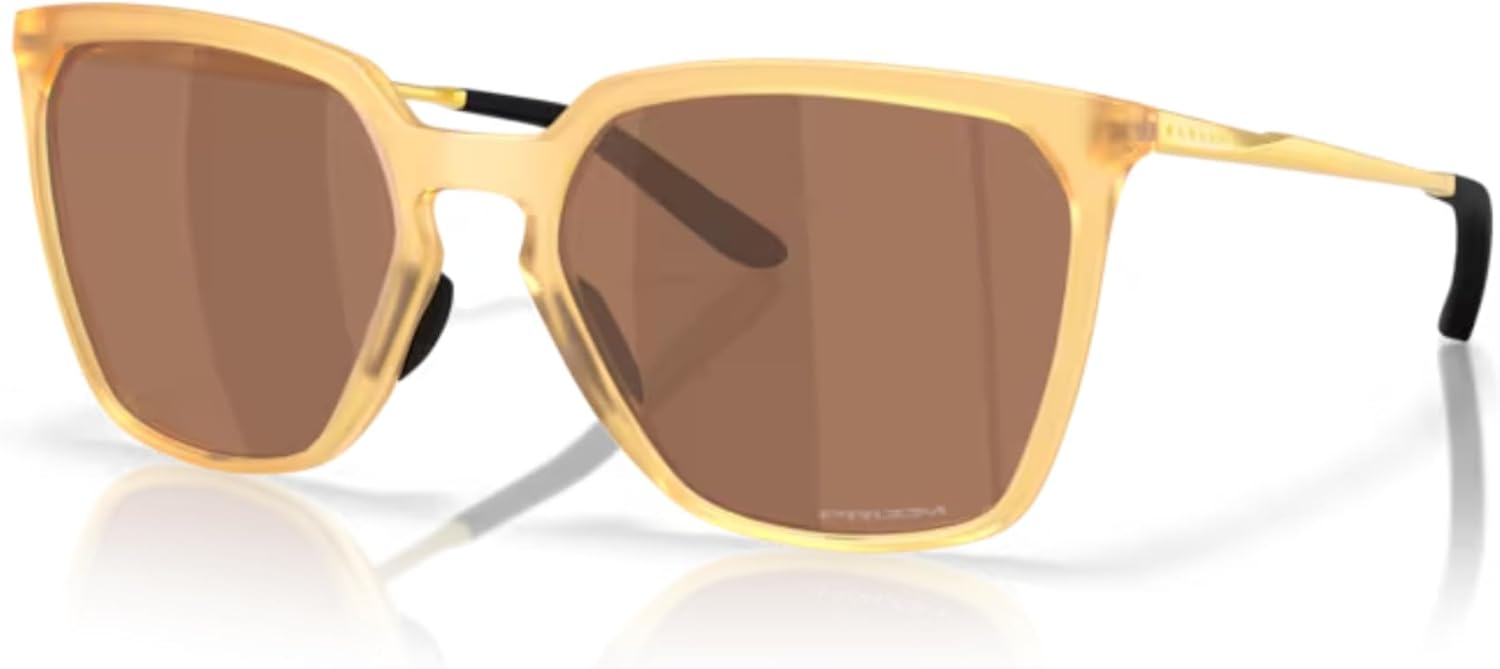 

Солнцезащитные очки Oakley Sielo SQ OO9480 прямоугольной формы для женщин + комплект аксессуаров: ремешок и чехол из микрофибры, Matte Transparent Light Curry / Prizm Tungsten