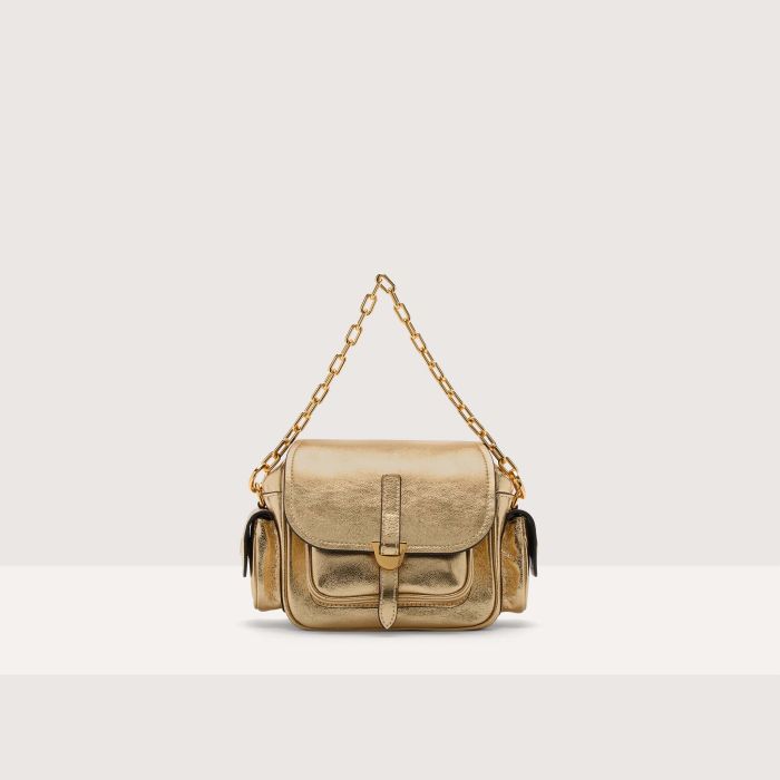 

Мини-сумка Coccinelle Campus Smooth Metal Mini, цвет Golden