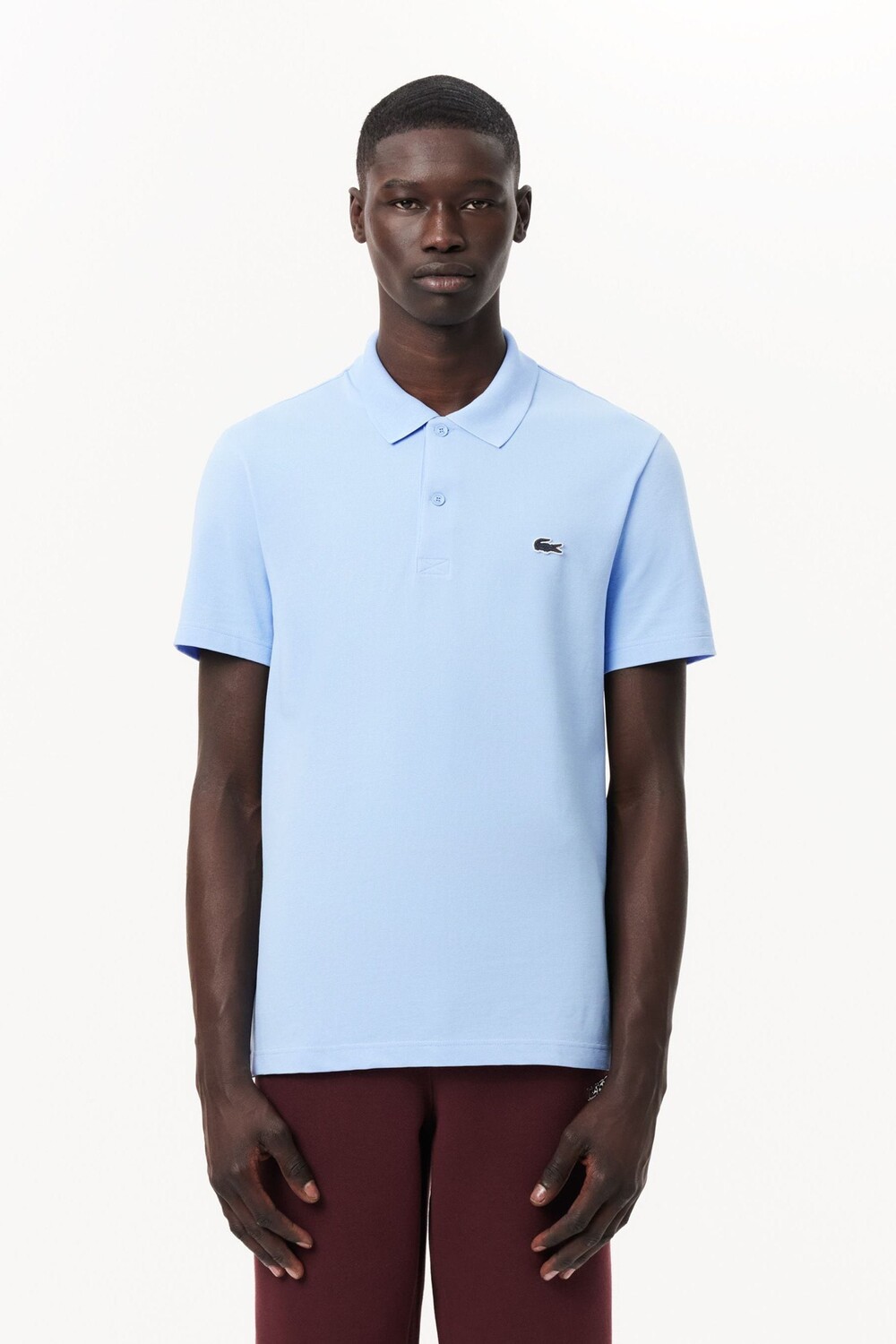 

Рубашка поло из хлопковой смеси, стандартного кроя Lacoste, голубой