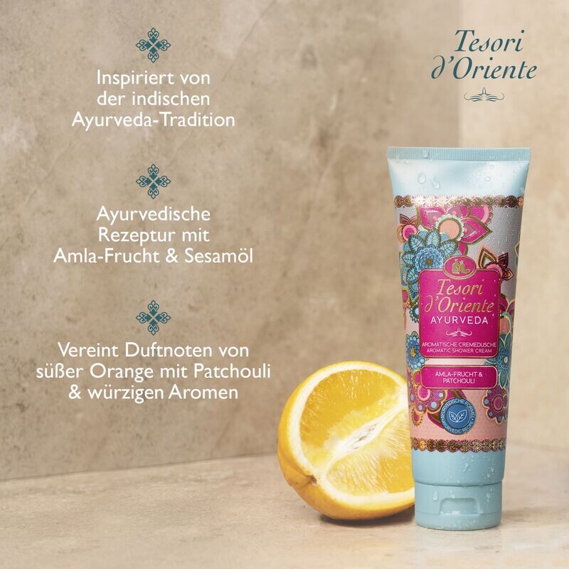 Ароматный крем-душ Аюрведа Амла фрукты и пачули Tesori d'Oriente, 250 ml — фото 3
