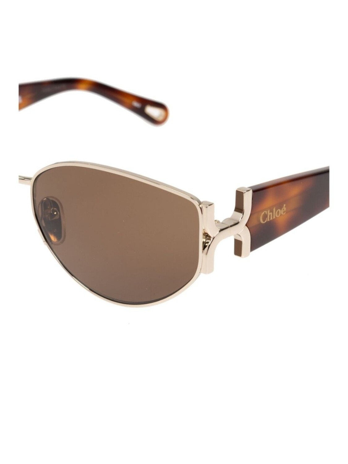 Chloé Eyewear солнцезащитные очки с логотипом, коричневый — фото 4