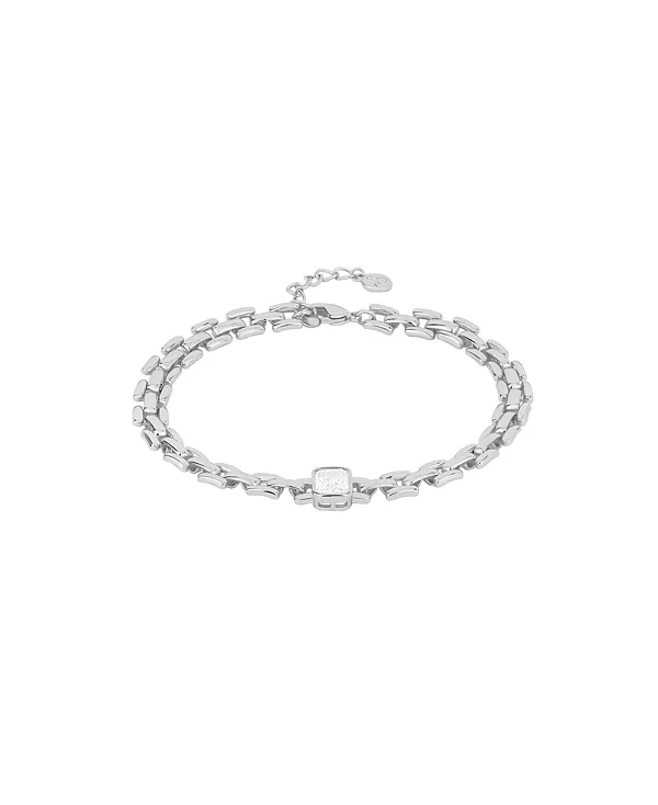 

Браслет для часов с кубическим цирконием And Now This, silver