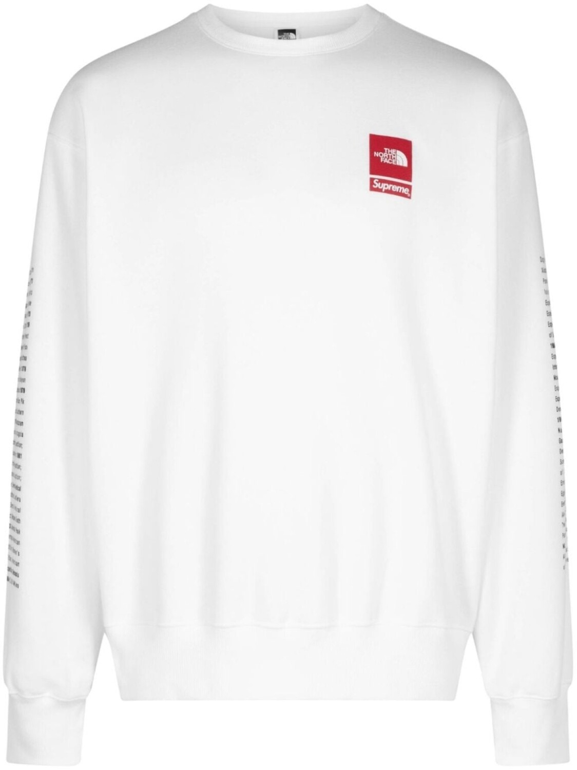 

Supreme толстовка White из коллаборации с The North Face, белый