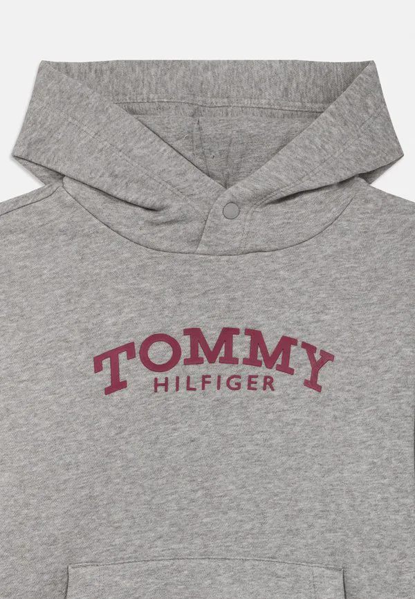 Толстовка с капюшоном из флиса с принтом логотипа Tommy Hilfiger, Mid Grey Heather — фото 4