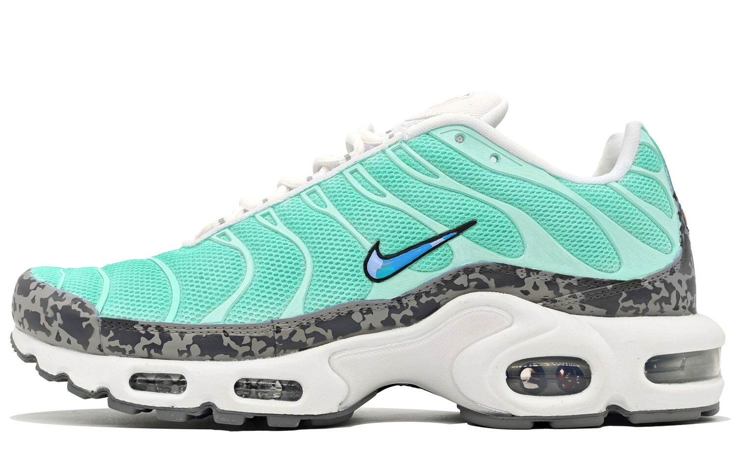 

Кроссовки Air Max Plus мужские с низким верхом, синие/серые/зеленые Nike