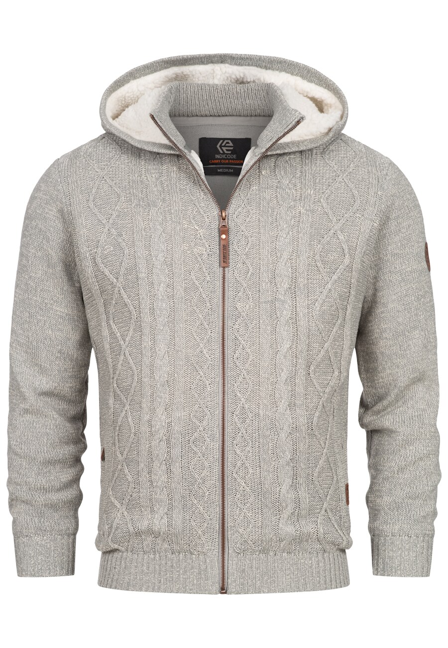 

Вязаный кардиган INDICODE JEANS INRandolph, светло-серый
