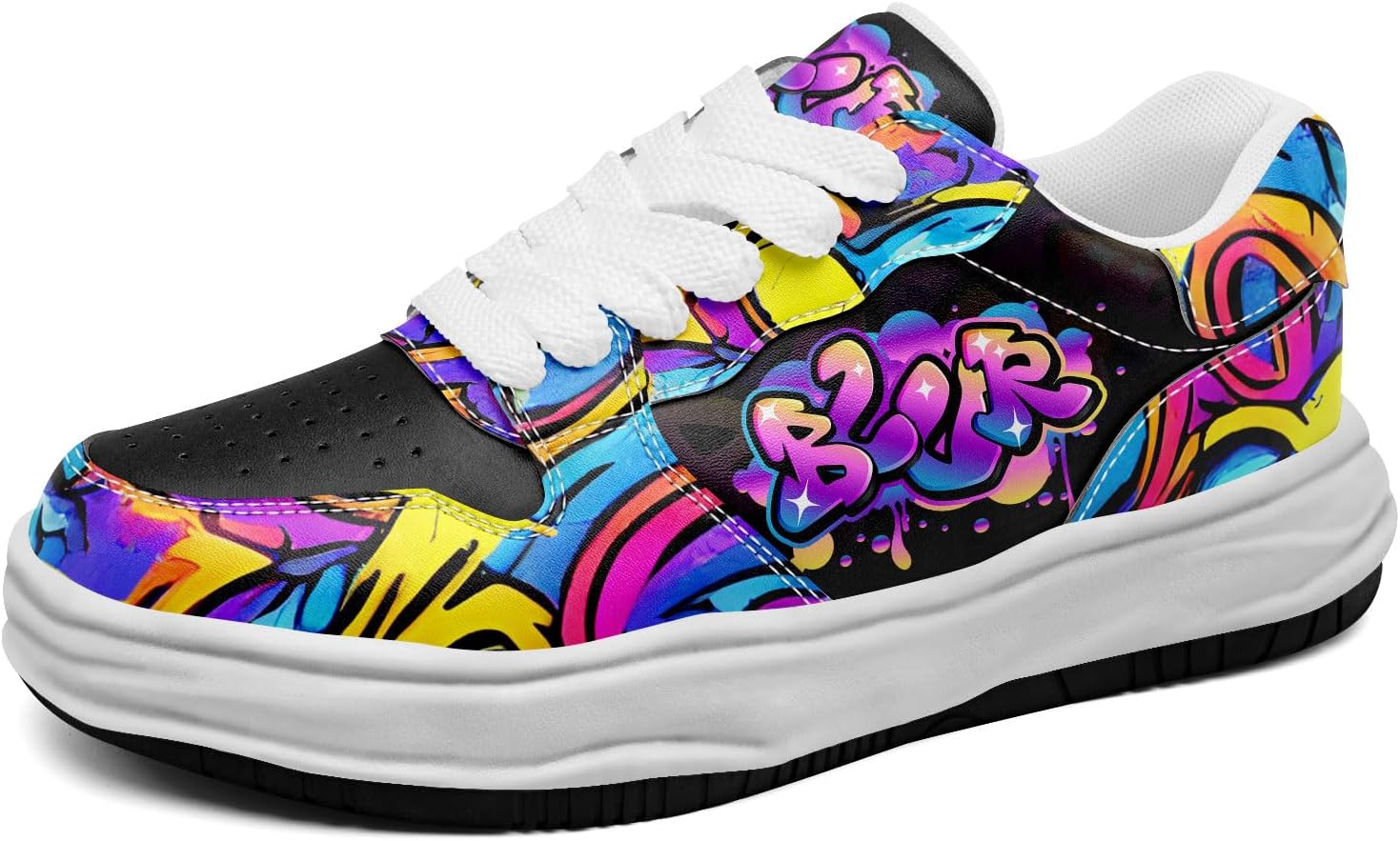 

Кроссовки с граффити для мужчин и женщин, стильная уличная обувь, низкие, удобные для прогулок, ботинки Awsole, белый/черный/красный/синий/желтый