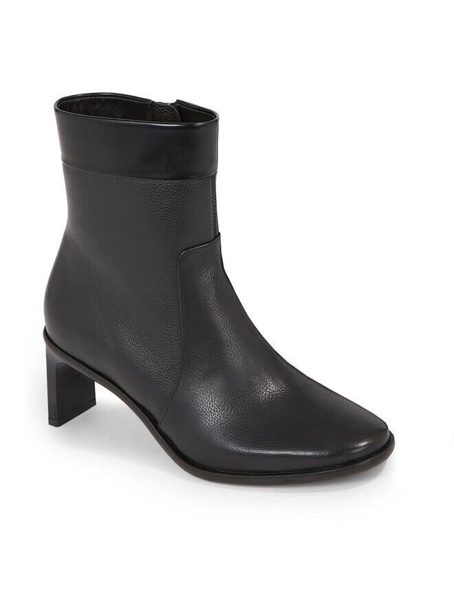 Ботильоны на блочном каблуке Curved Stil Ankle Boot 55 Calvin Klein, черный — фото 2