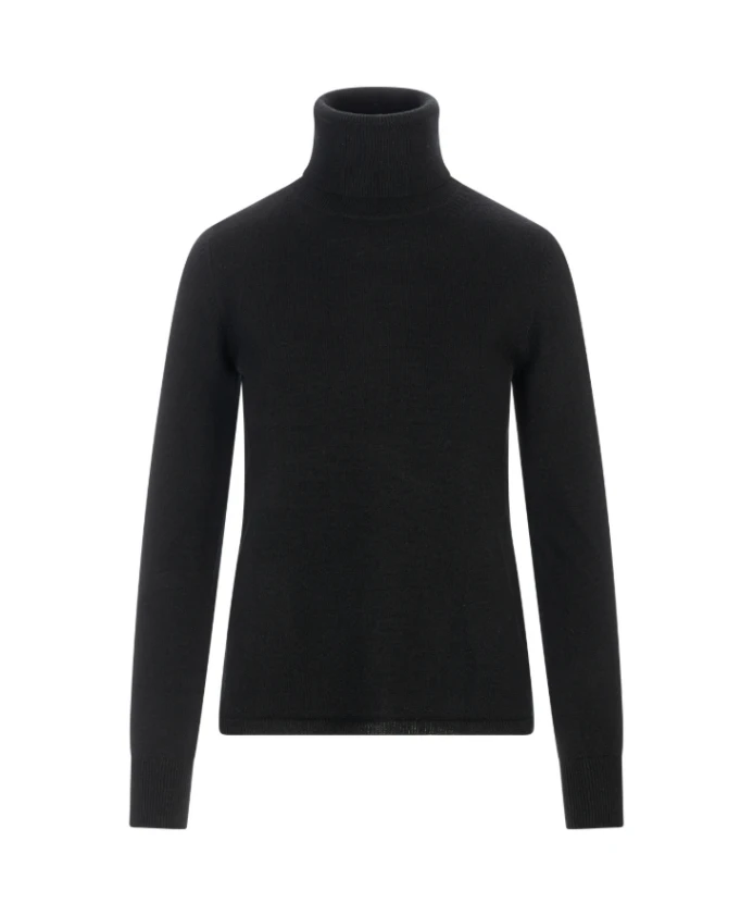 

Свитер с высоким воротником Educata Max Mara, черный