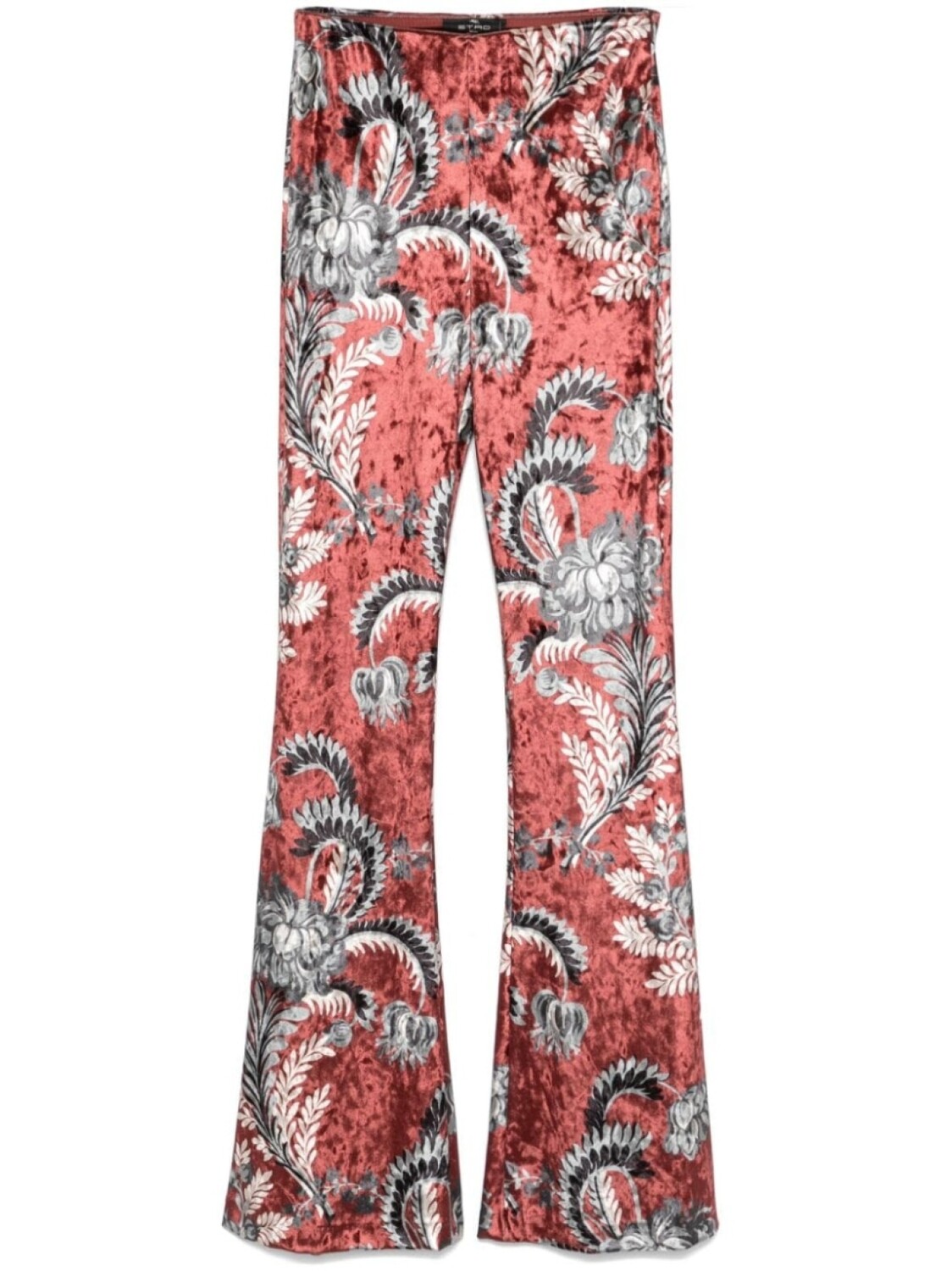 

ETRO брюки из набивной синели, коричневый