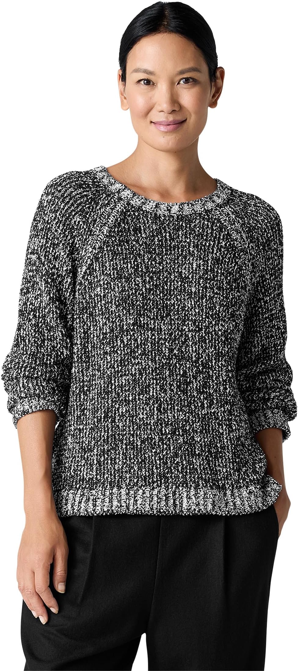 

Свитер Eileen Fisher Crew Neck Sweater, цвет Black 1