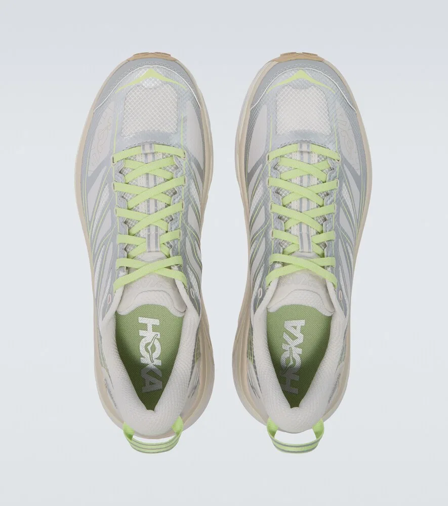 Беговые кроссовки Mafate Speed 2 Hoka One One, серебро — фото 4