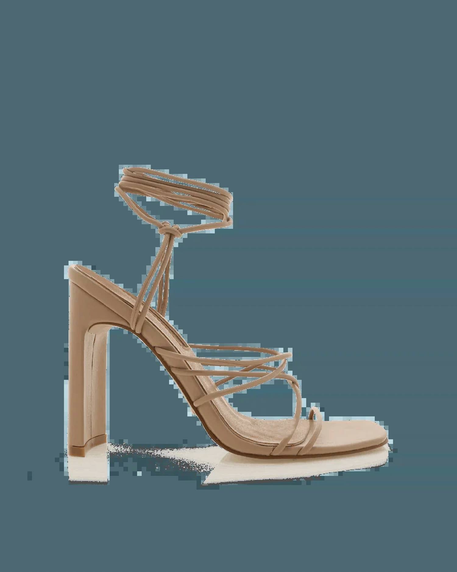 Босоножки с квадратным носком и каблуком Heather Heel в цвете Light Clay BiLLiNi — фото 2