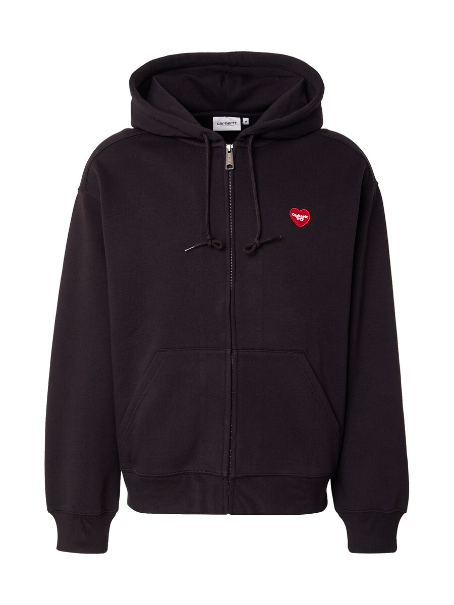 

Толстовка с капюшоном на молнии Carhartt WIP Heart II Hartt, черный