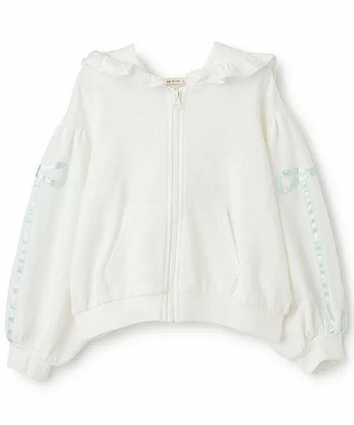Толстовка на молнии с отделкой лентами Lycee mine, Off white — фото 2