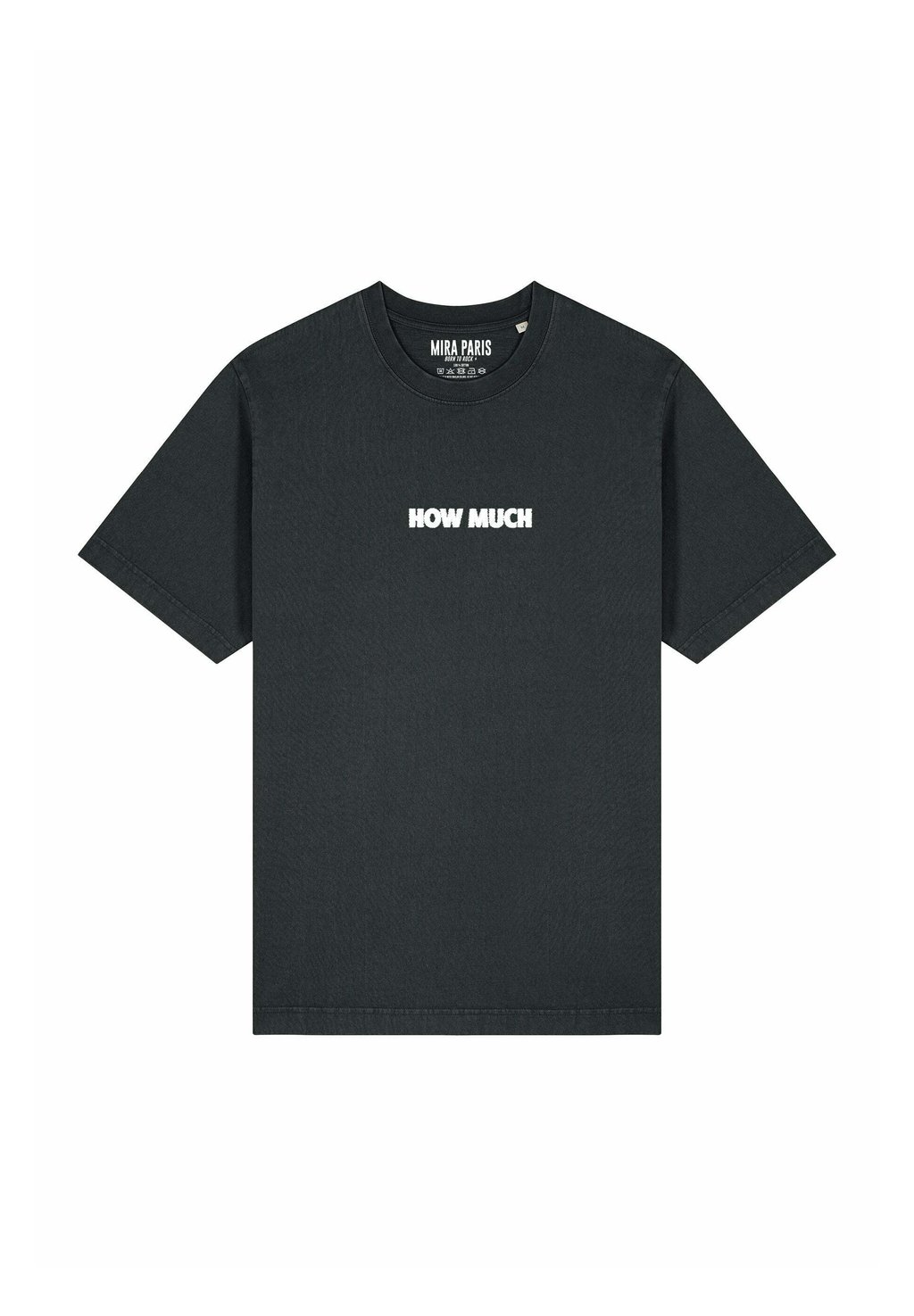 

Футболка с принтом HOW MUCH HEAVYWEIGHT Mira Paris, цвет Washed Black