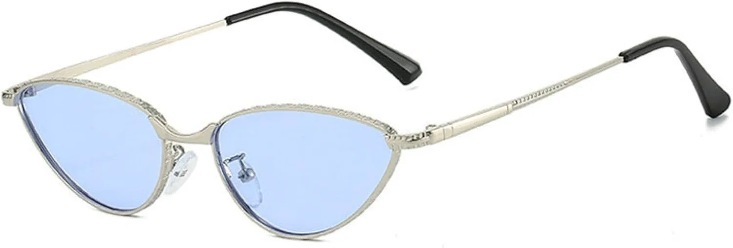 

Солнцезащитные очки Willochra «Кошачий глаз» для женщин, модель 2026, роскошная металлическая оправа, защита от УФ-излучения UV400, винтажные очки в стиле Y2K, C6