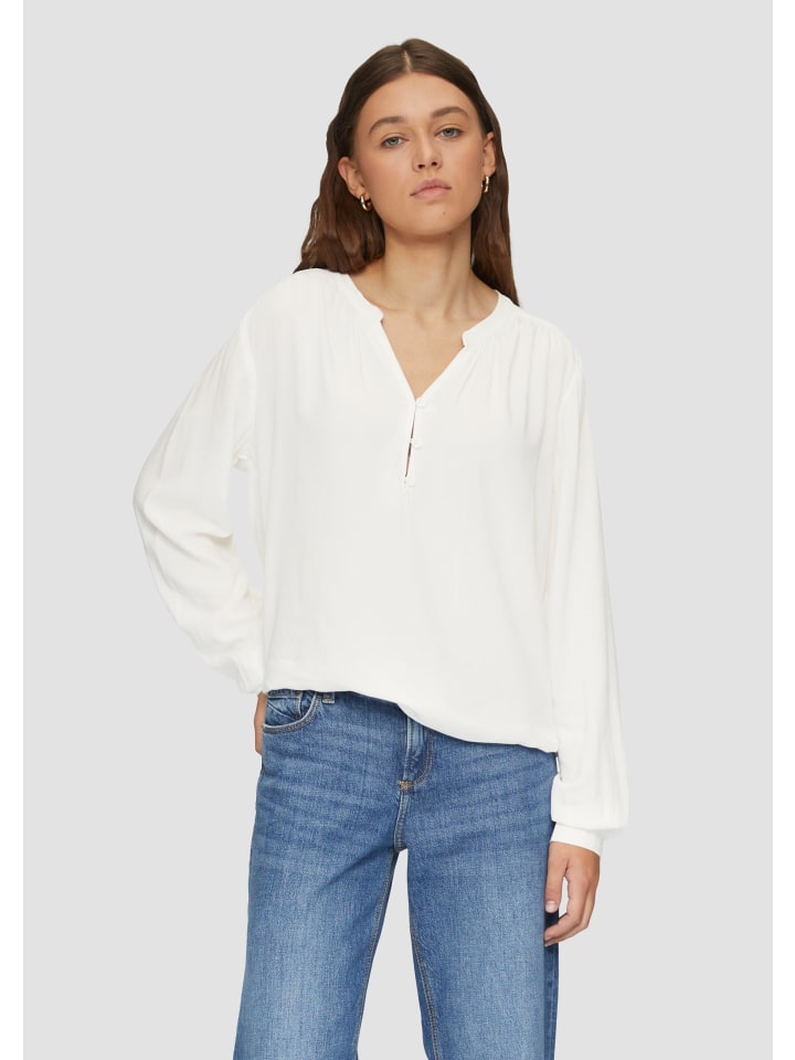 

Блуза QS Bluse langarm, кремовый