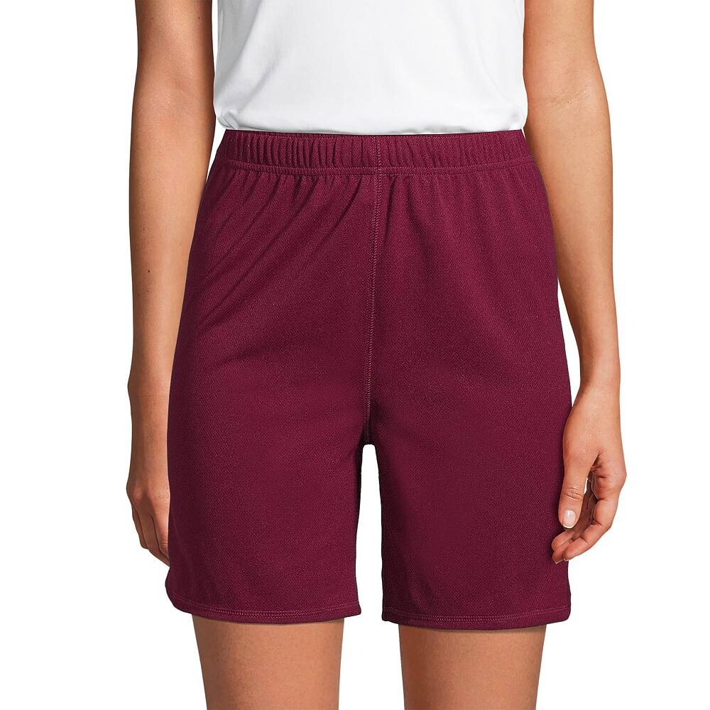 

Женские спортивные шорты из сетки Lands End Lands' End, цвет Burgundy