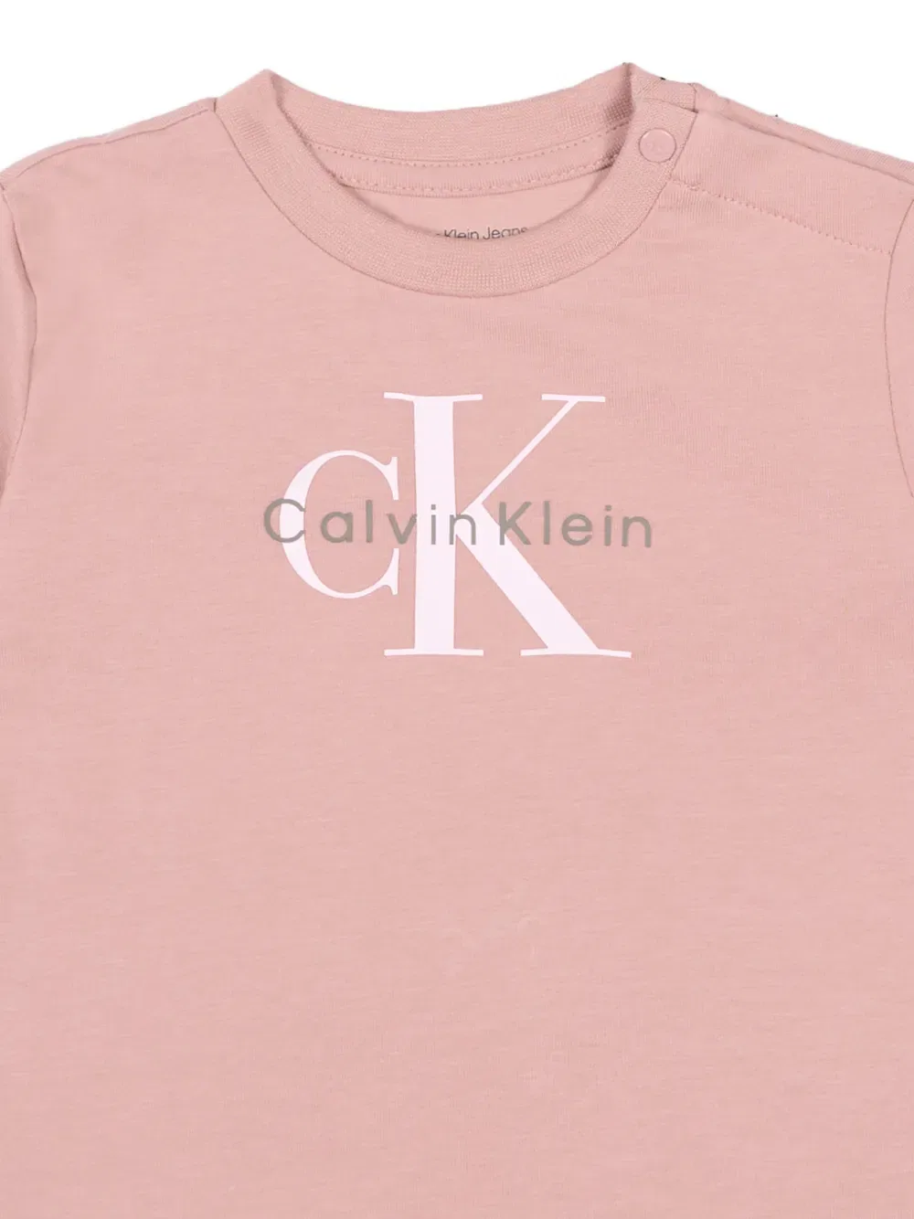 Футболка с коротким рукавом и логотипом Calvin Klein Kids, розовый — фото 3