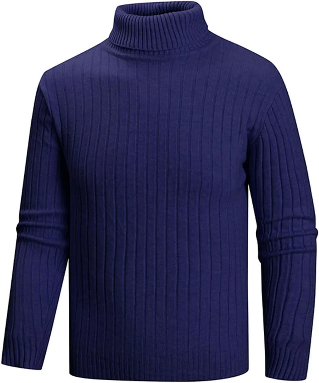 

Мужской ребристый водолазка slim fit свитер