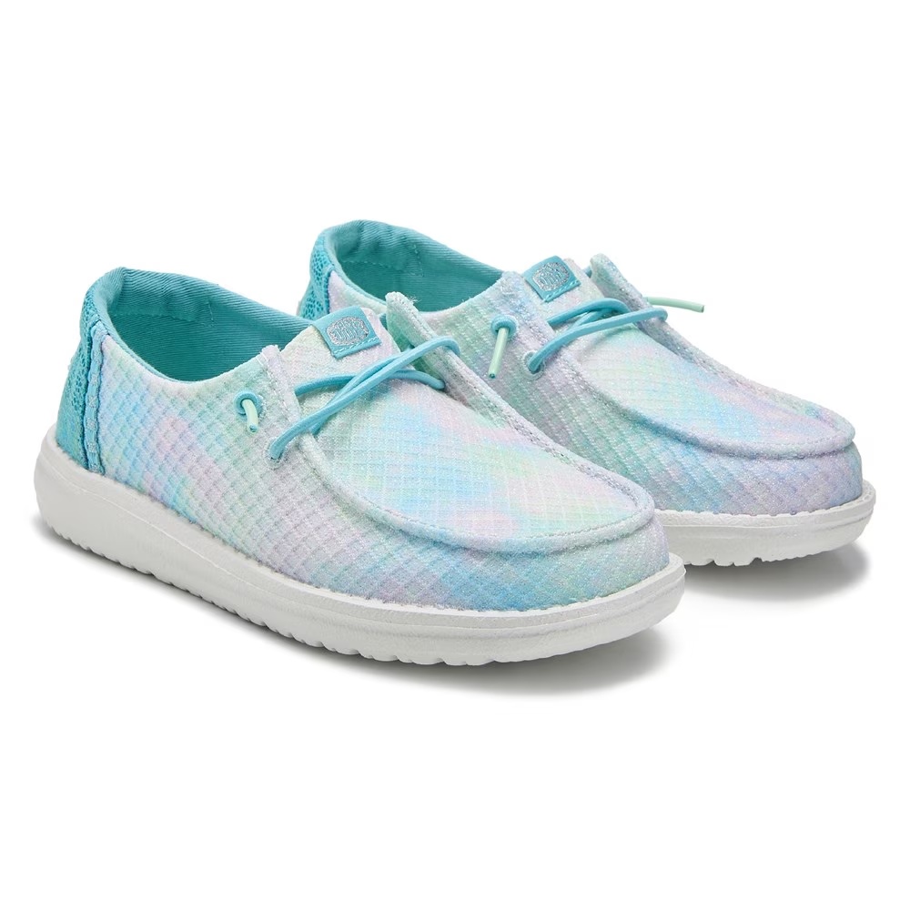 

Детская туфля-слипон Wendy для маленьких и больших детей Heydude, blue shimmer multi
