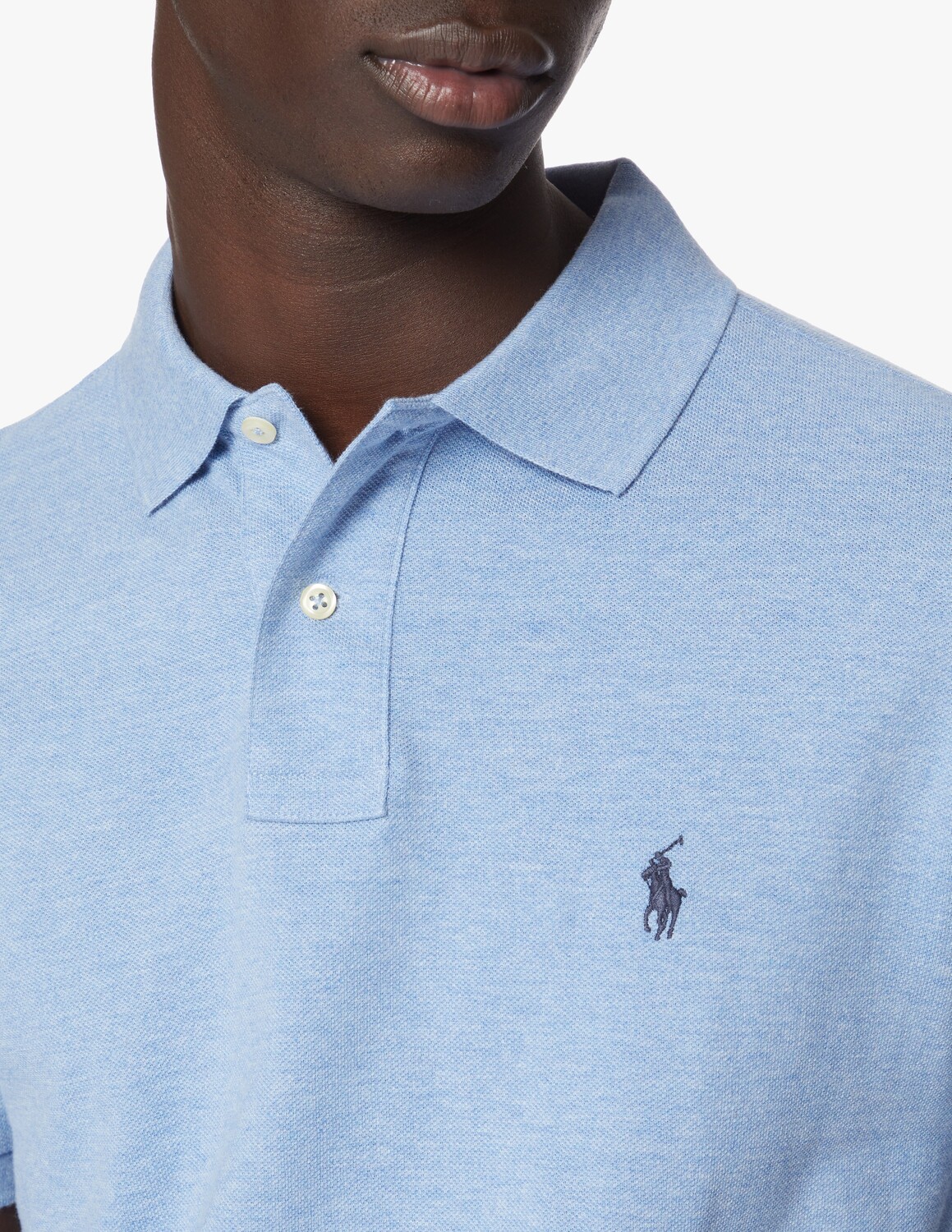 Поло с короткими рукавами на заказ базовое Ralph Lauren, цвет Jamaica Heather — фото 4