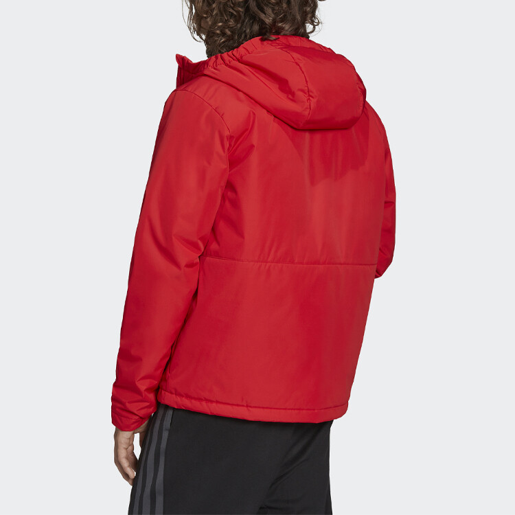 Стеганая куртка мужская красная Adidas, красный — фото 4