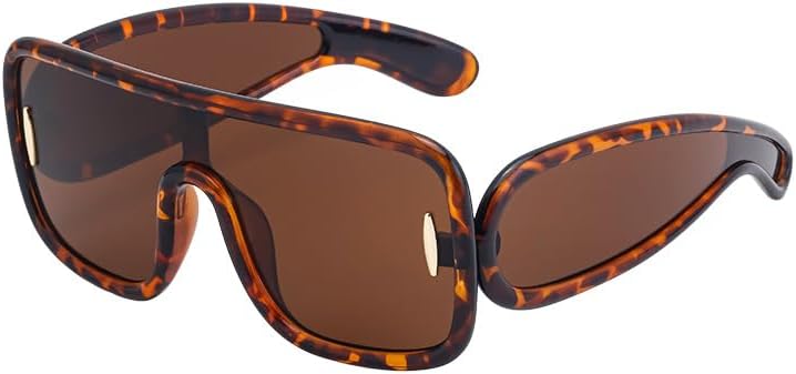 

Женские солнцезащитные очки европейского и американского производства с интегрированными линзами — летний дизайн увеличенного размера, подходят для пляжа и повседневной носки Gksbnck, C5