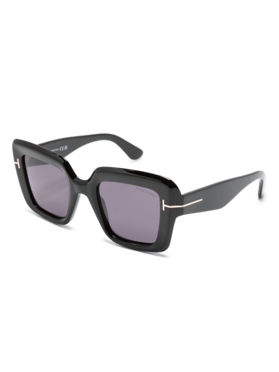 TOM FORD Eyewear солнцезащитные очки Esme в квадратной оправе, черный — фото 2
