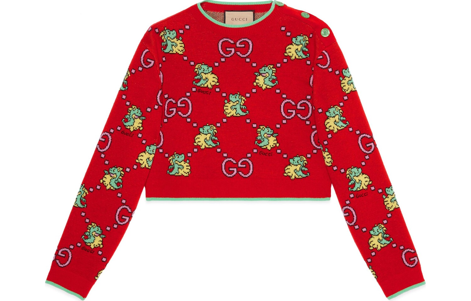 

Китайский новогодний свитер женский красный Gucci