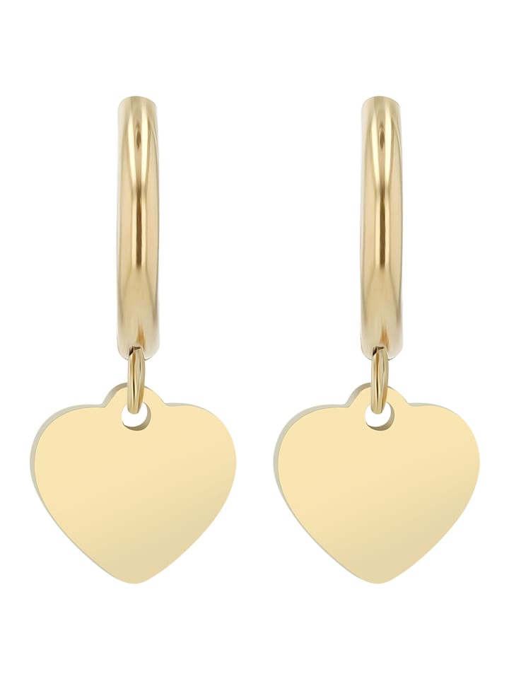 

Adeliás Женский кулон - подвеска в форме сердца из нержавеющей стали в золотом исполнении