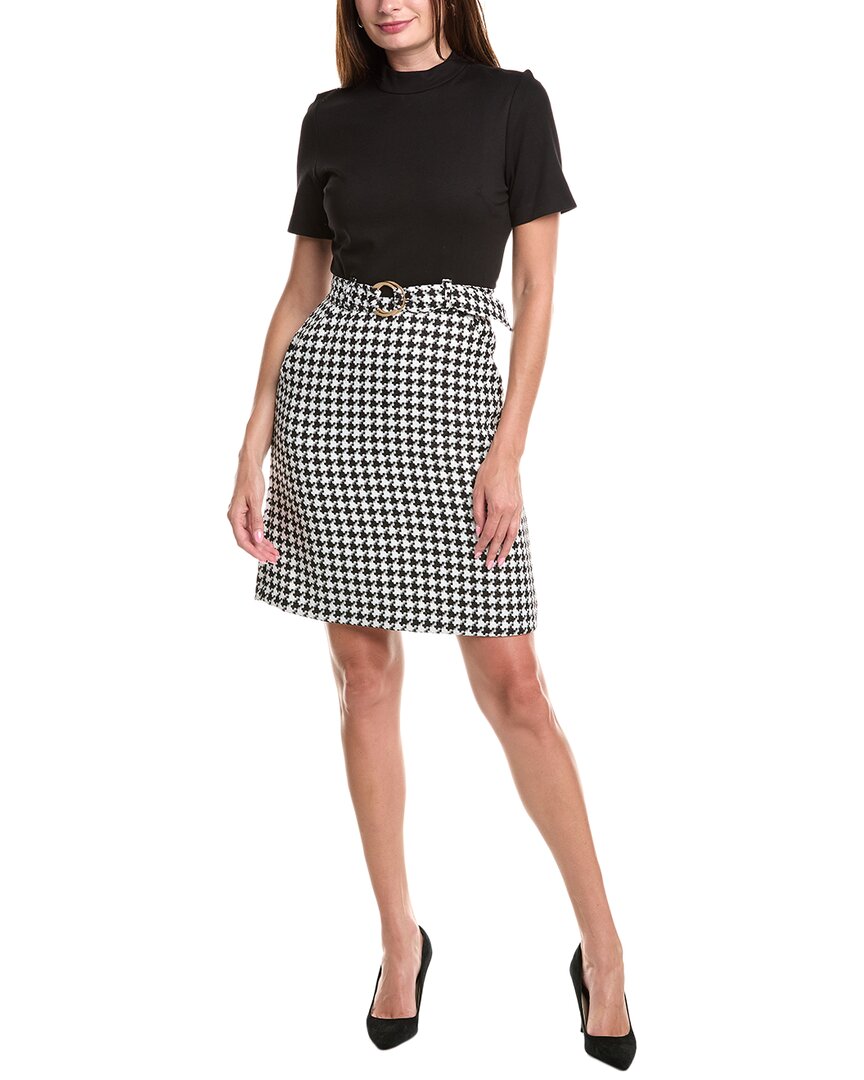 

Джулия Джордан Понте Мини-платье Julia Jordan, черный