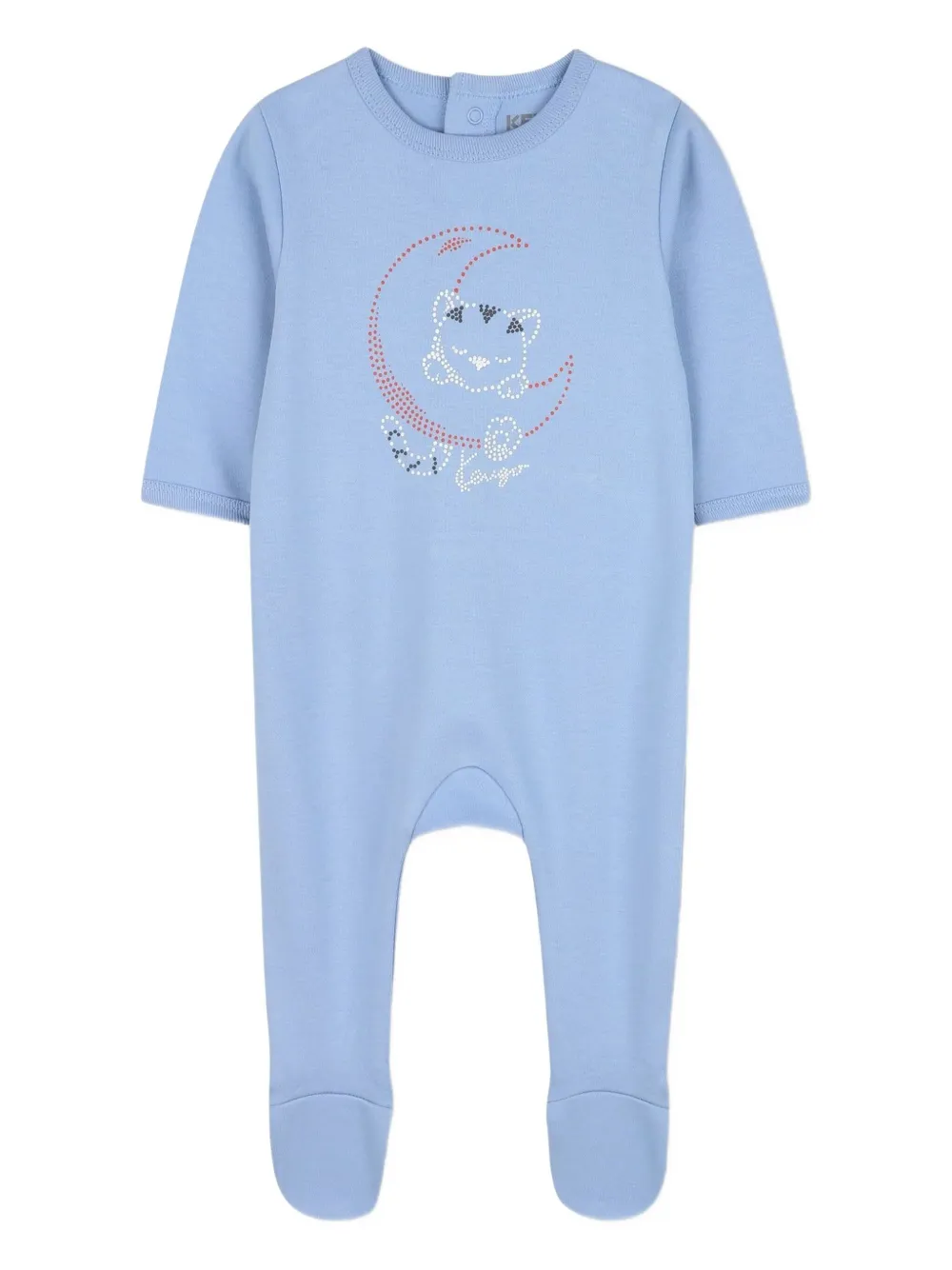 Пижама с вышивкой Kenzo Kids, синий — фото 3