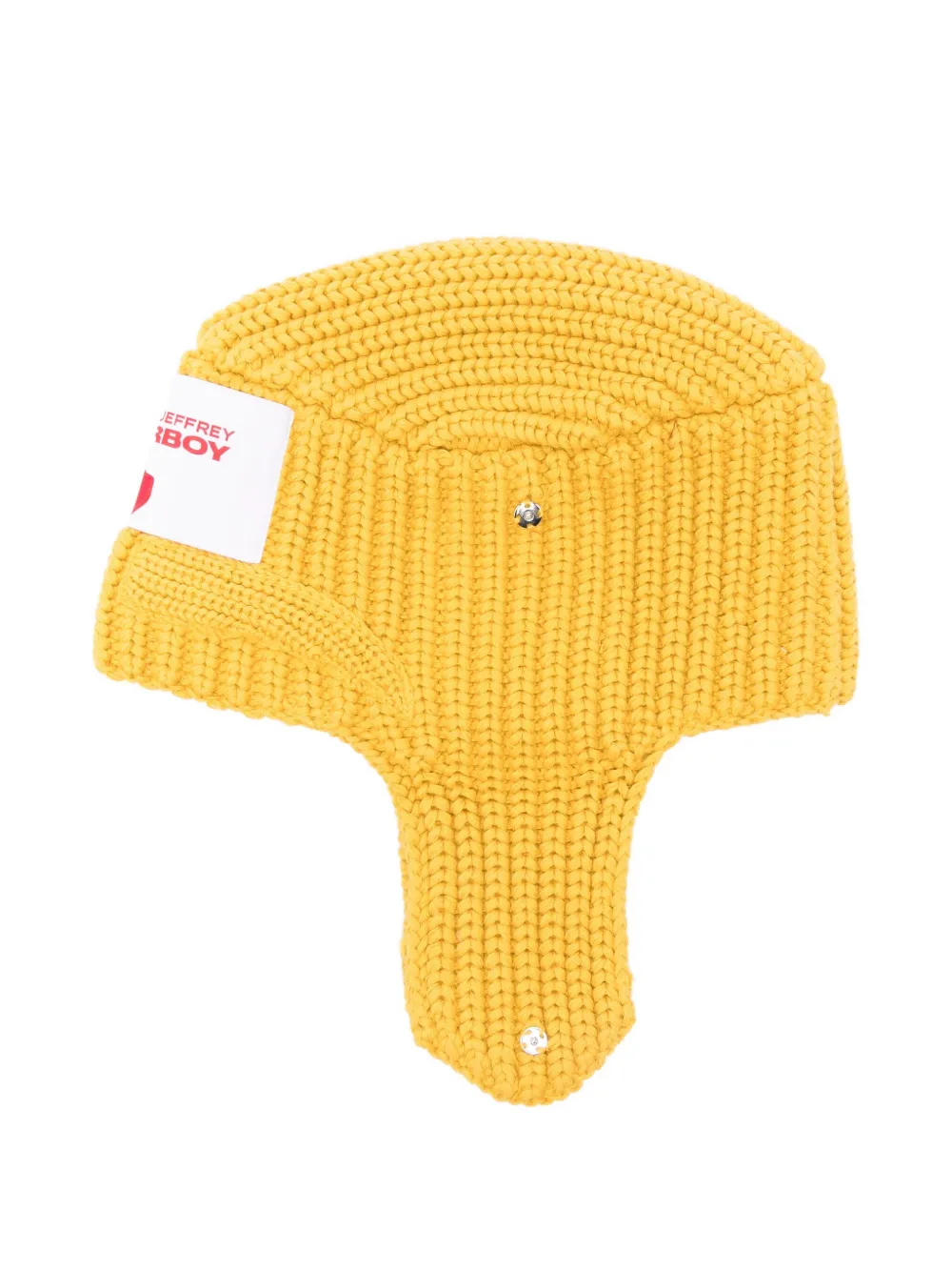 

Шапка из хлопка в рубчик Charles Jeffrey Loverboy, желтый