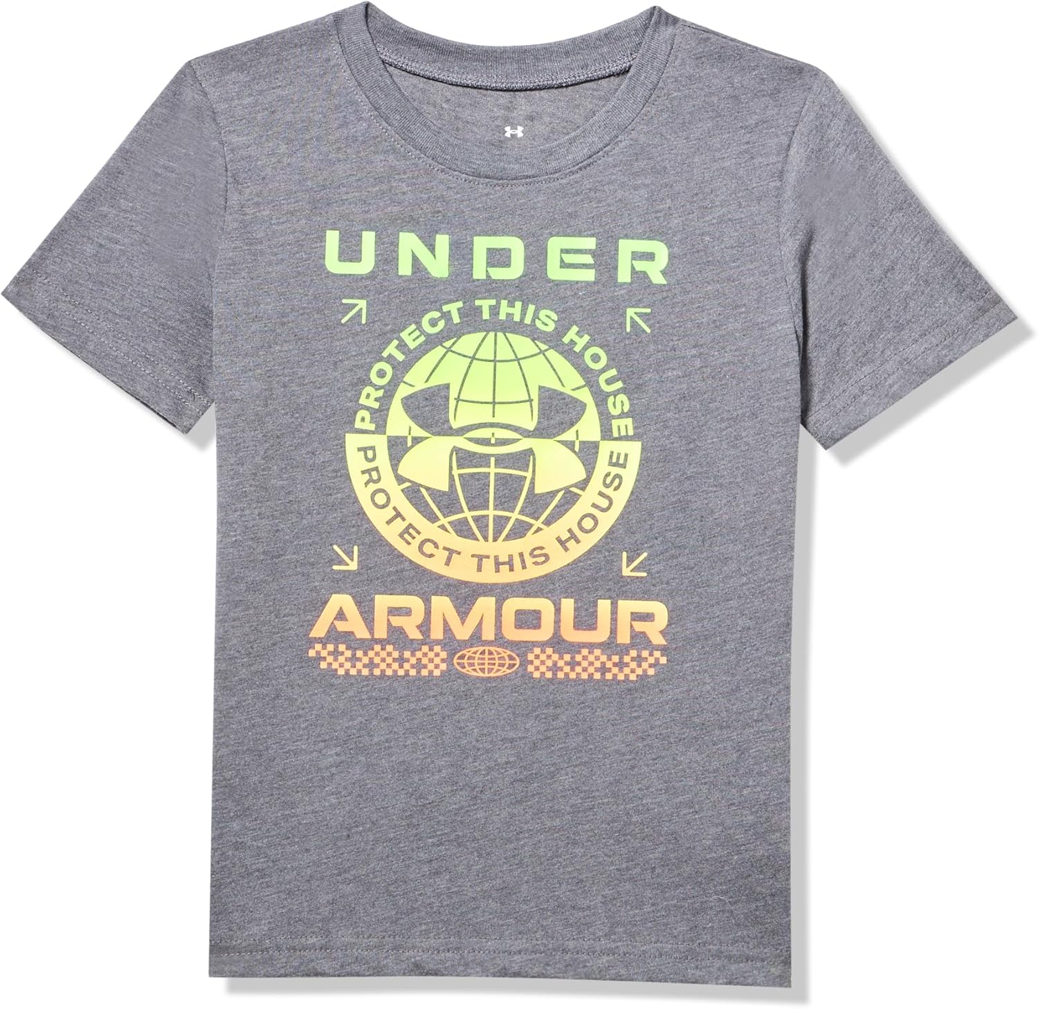 

Футболка Under Armour для мальчиков, круглый вырез, легкая и дышащая, Castlerock - Rave Logo Ss