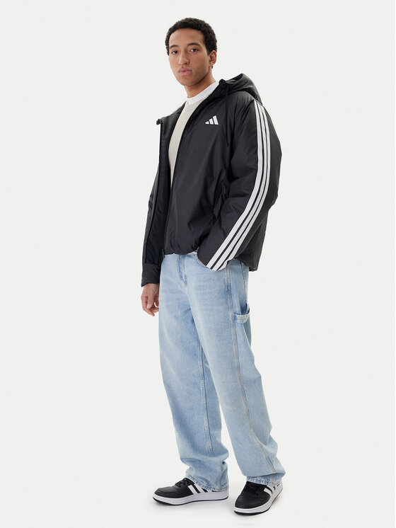 Зимняя куртка regular fit Essentials Climawarm 3-Stripes JM4042 Adidas, черный — фото 2