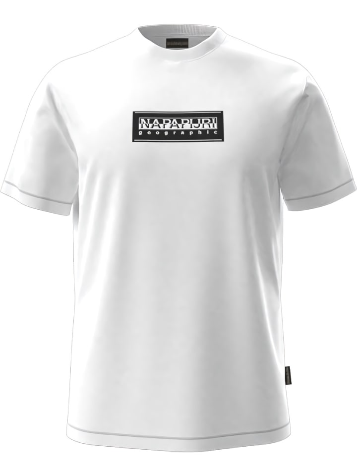 

Napapijri Футболка "S-Box Logo Ss" белого цвета, Белый, Napapijri Футболка "S-Box Logo Ss" белого цвета