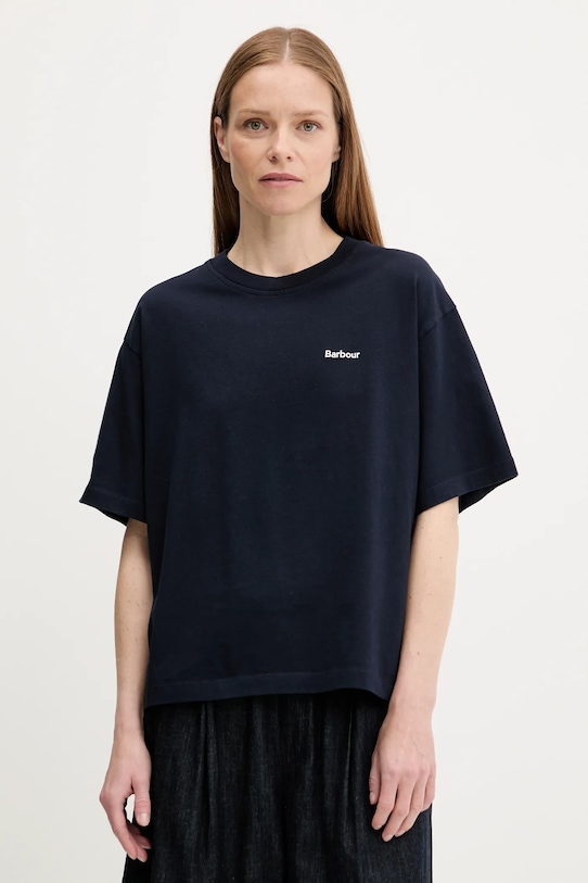 

Хлопковая футболка JEMA Barbour, темно-синий