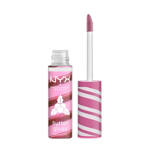 

Блеск для губ NYX PROFESSIONAL MAKE UP Butter Gloss Holiday, 04 Holly Berry Swirl